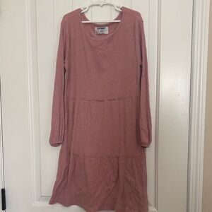 Pink Long Sleeve Dress